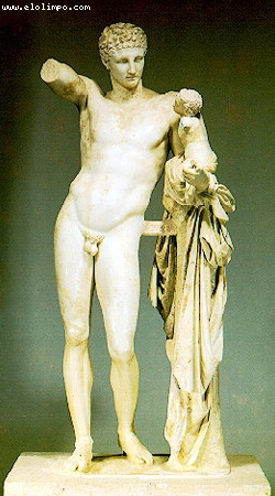 Hermes y Dionisio en Olimpia - Praxíteles