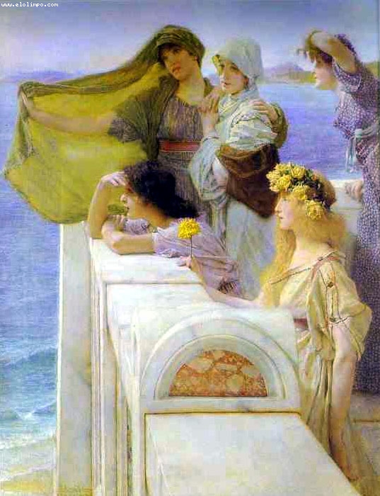 En la cuna de Afrodita - Alma-Tadema, Sir Lawrence