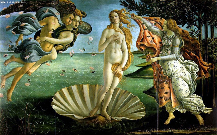 Nacimiento de Venus - Botticelli, Sandro