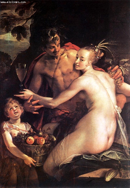 Baco, Ceres y Cupido - Aachen, Hans von