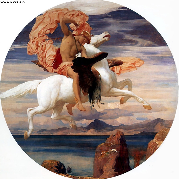 Perseo sobre Pegaso volando en rescate de Andrómeda - Leighton, Lord Frederick