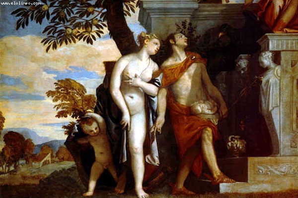 Venus y Mercurio presentan Anteros a Júpiter - Veronese, Paolo