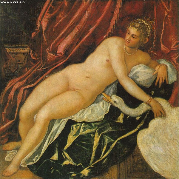 Leda y el Cisne - Tintoretto, Jacopo Robusti