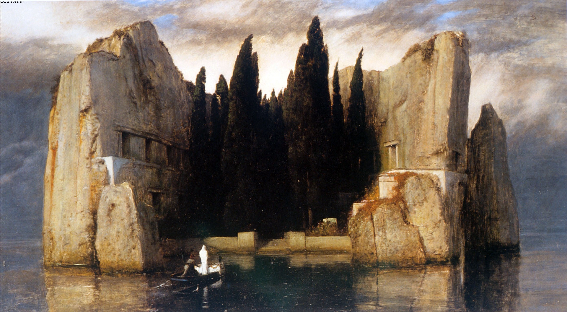 La isla de la muerte - Böcklin, Arnold