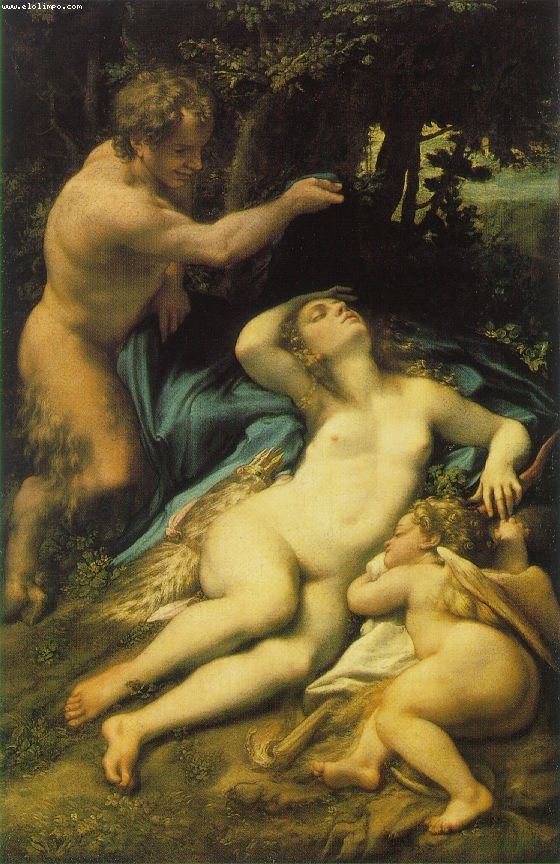 Júpiter y Antíope - Correggio, Antonio Allegri