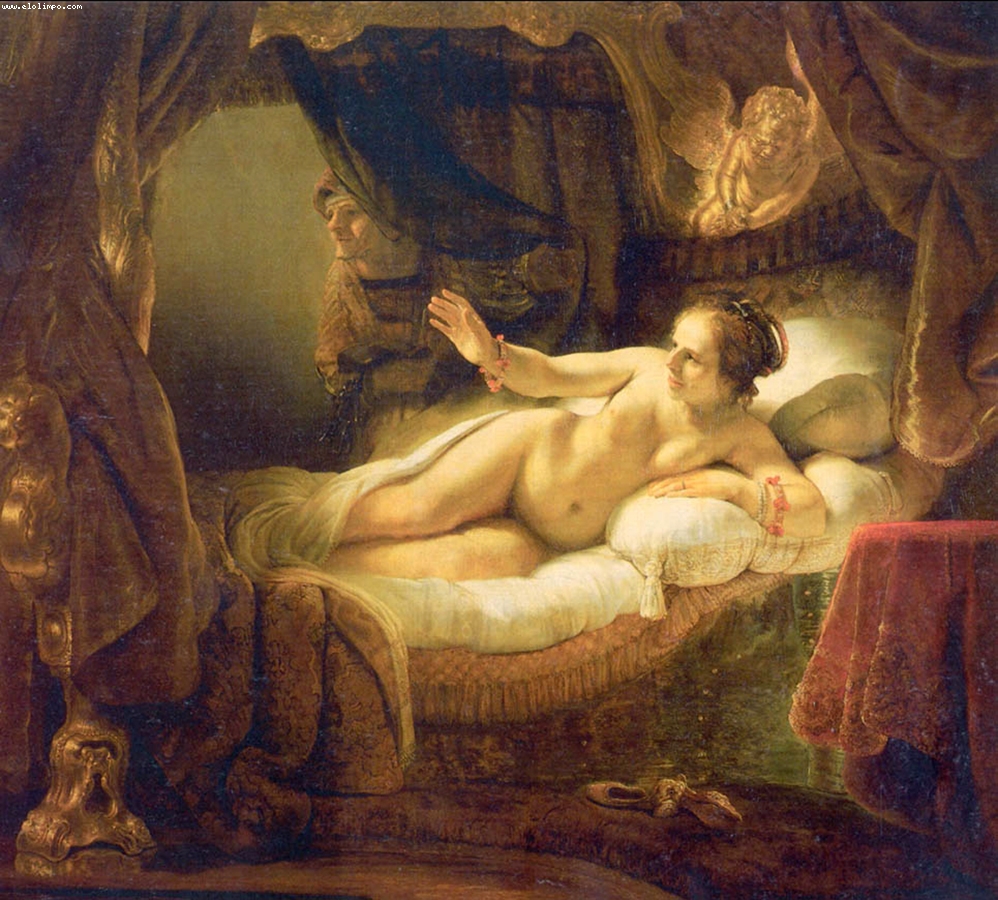 Dánae - Rembrandt Van Rijn