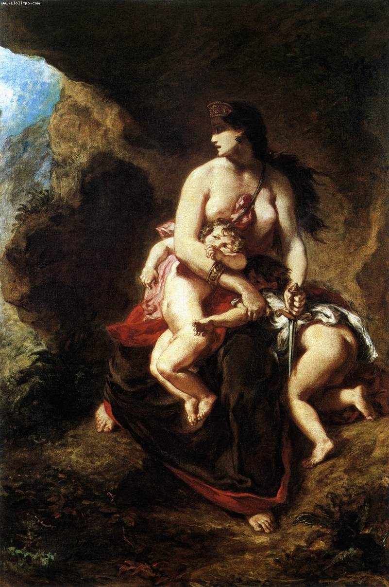 Medea - Delacroix, Eugène
