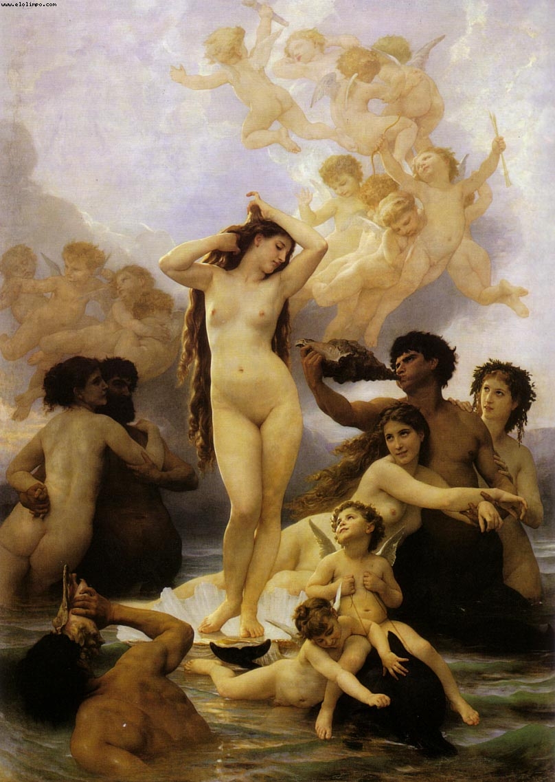 El nacimiento de Venus - Bouguereau, Adolphe-William